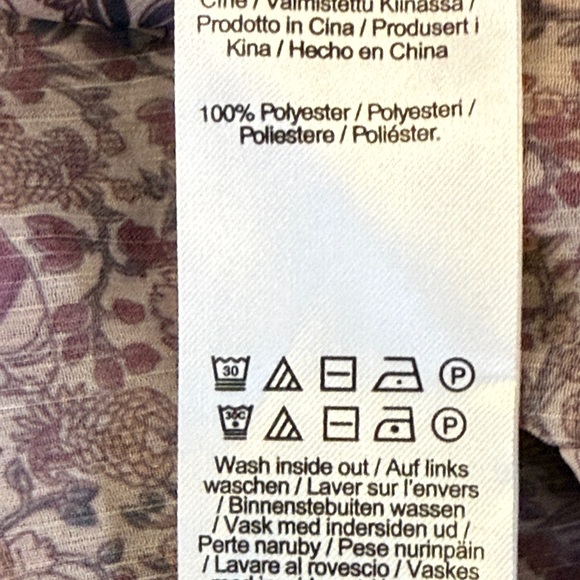 Liverpool Pink Floral Sheer Blouse Size XL - Picture 9 of 9